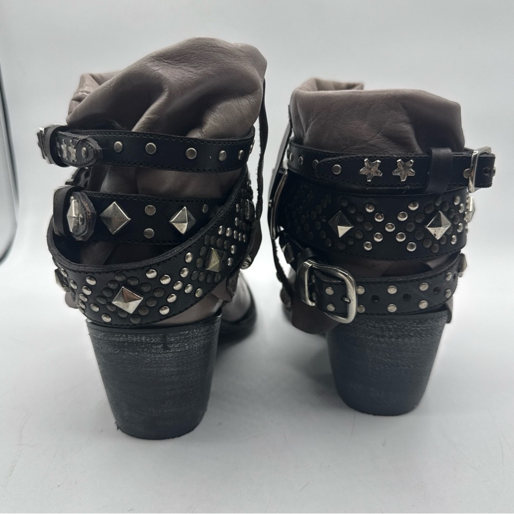 OG By OLD Gringo Womens Gray Torero Buckle Stud Western Boots shoes sz 8 - Picture 6 of 14